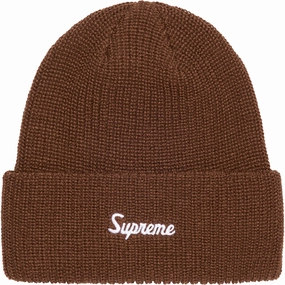 Supreme Loose Gauge Beanie Brown