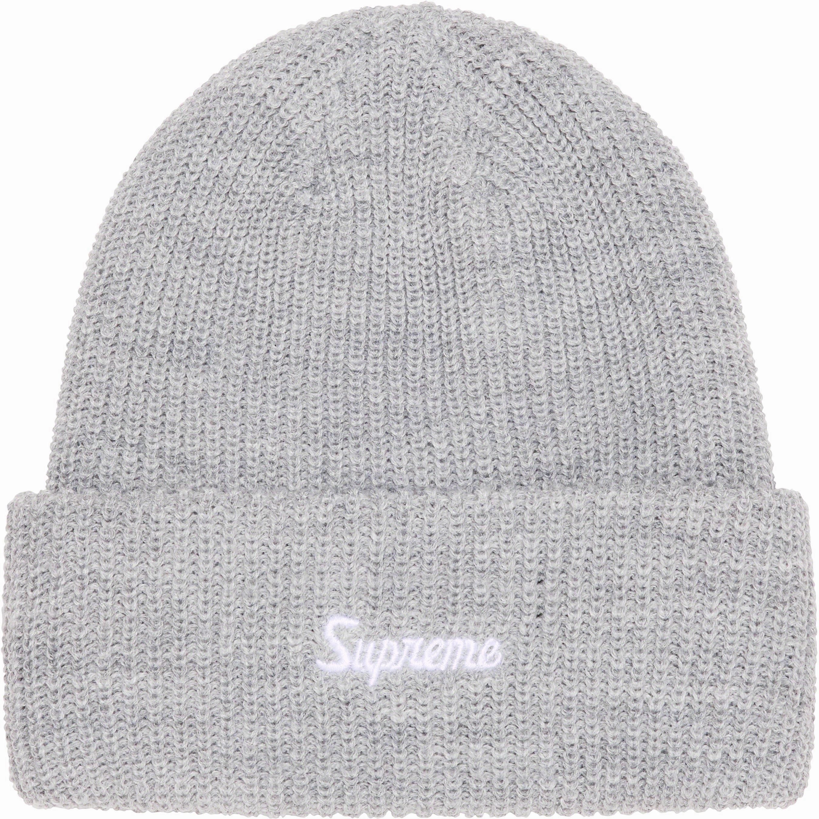 Supreme Loose Gauge Beanie Grey