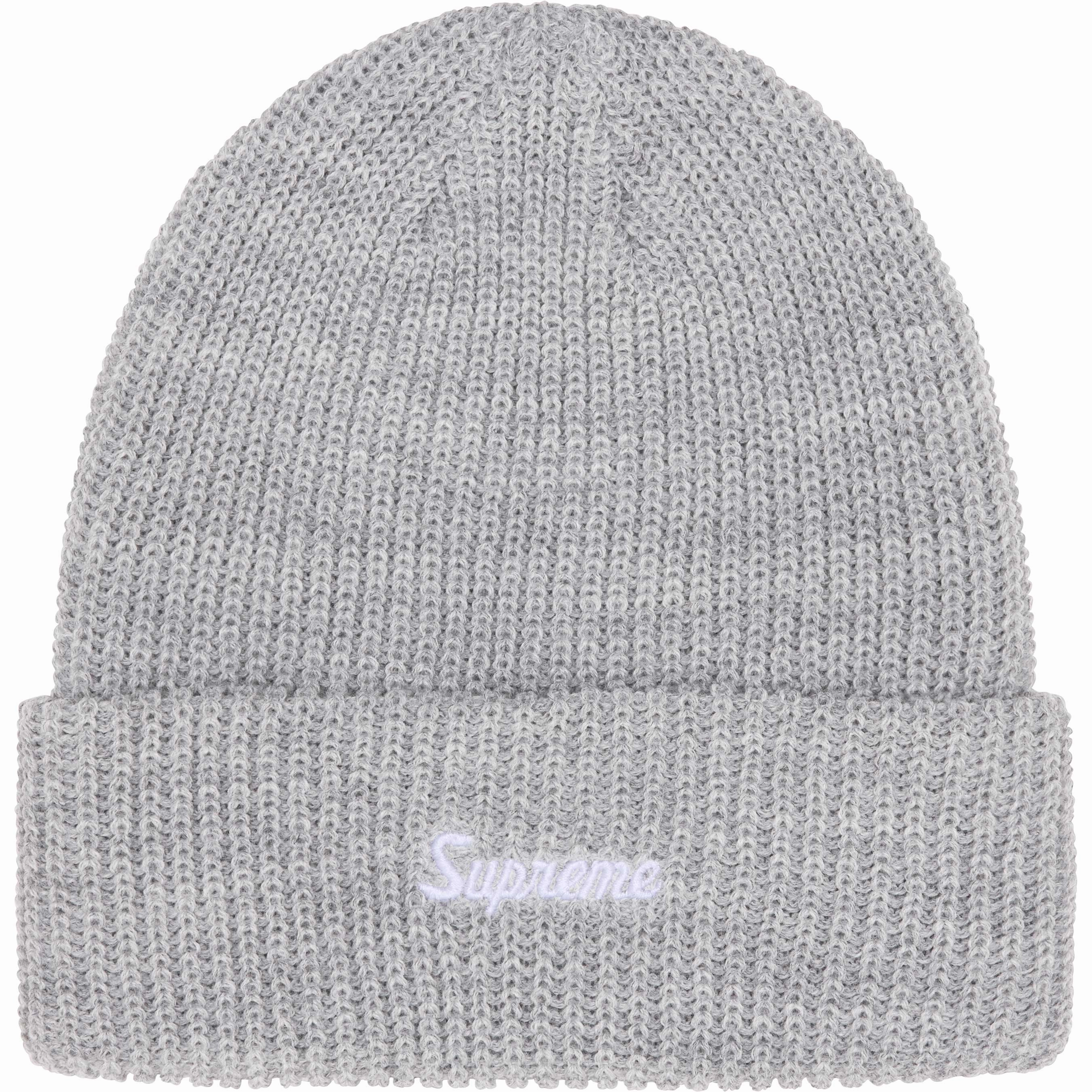 Supreme Loose Gauge Beanie Grey