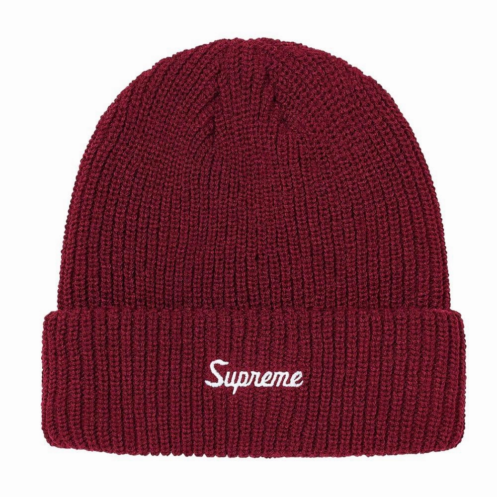 Supreme Loose Gauge Beanie Purple