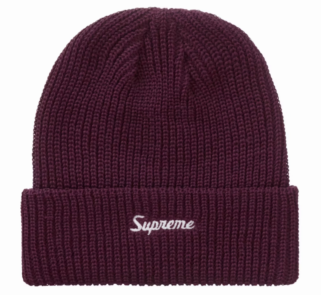 Supreme Loose Gauge Beanie "Burgundy"
