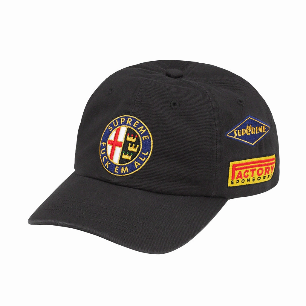 Supreme Racing 6-Panel Cap - Black