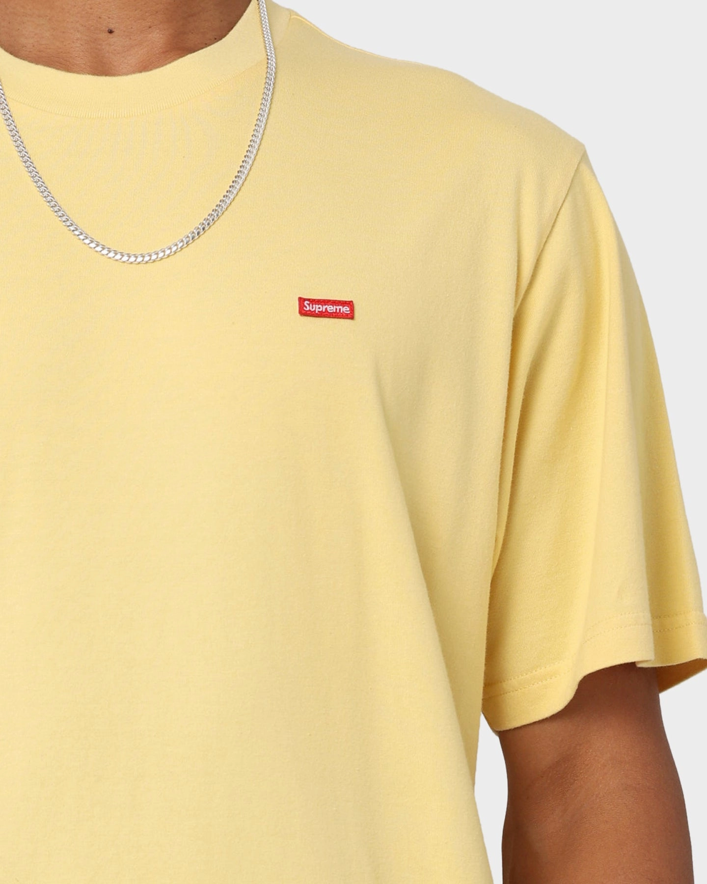 Supreme Small Box T-Shirt Pale Yellow