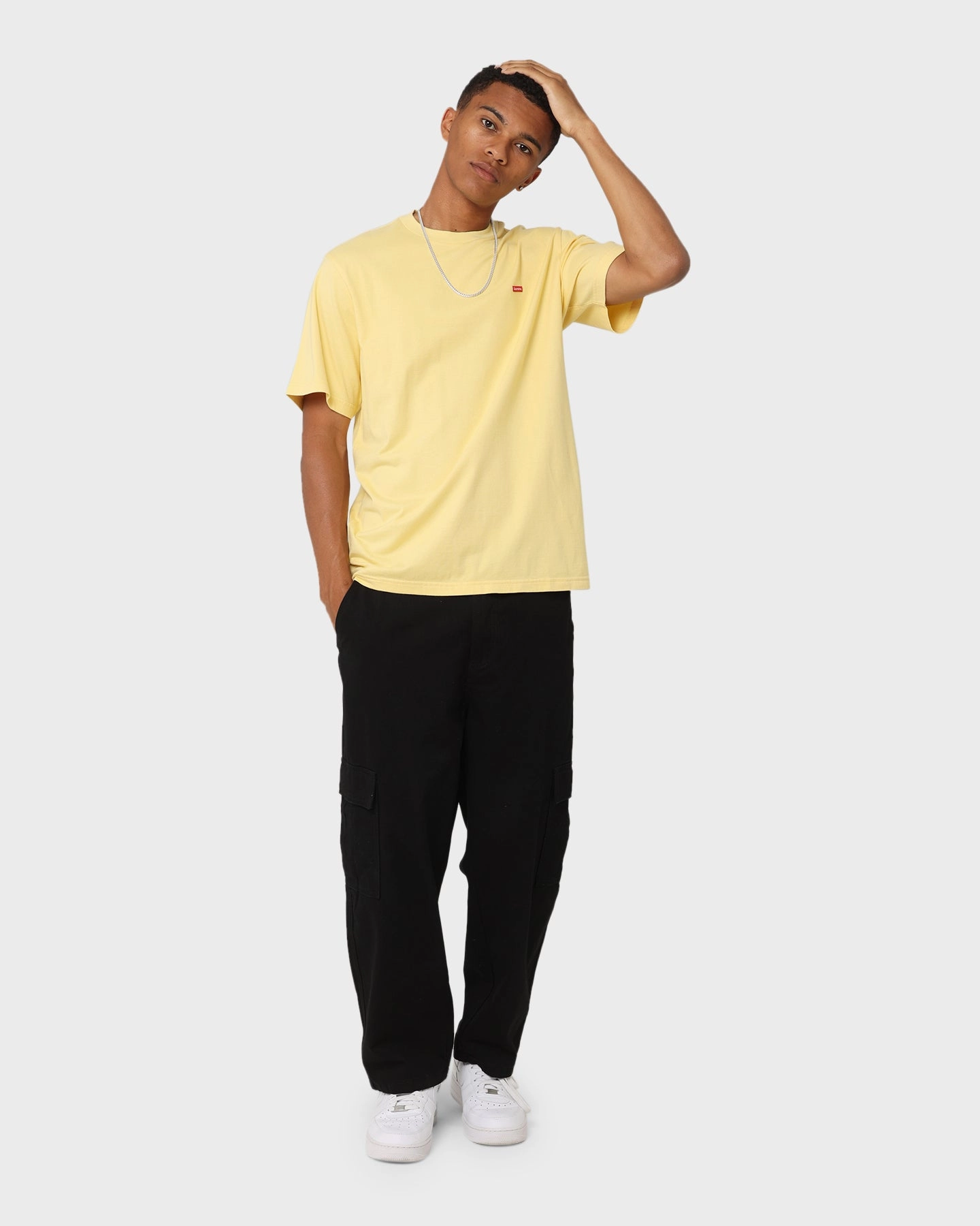 Supreme Small Box T-Shirt Pale Yellow