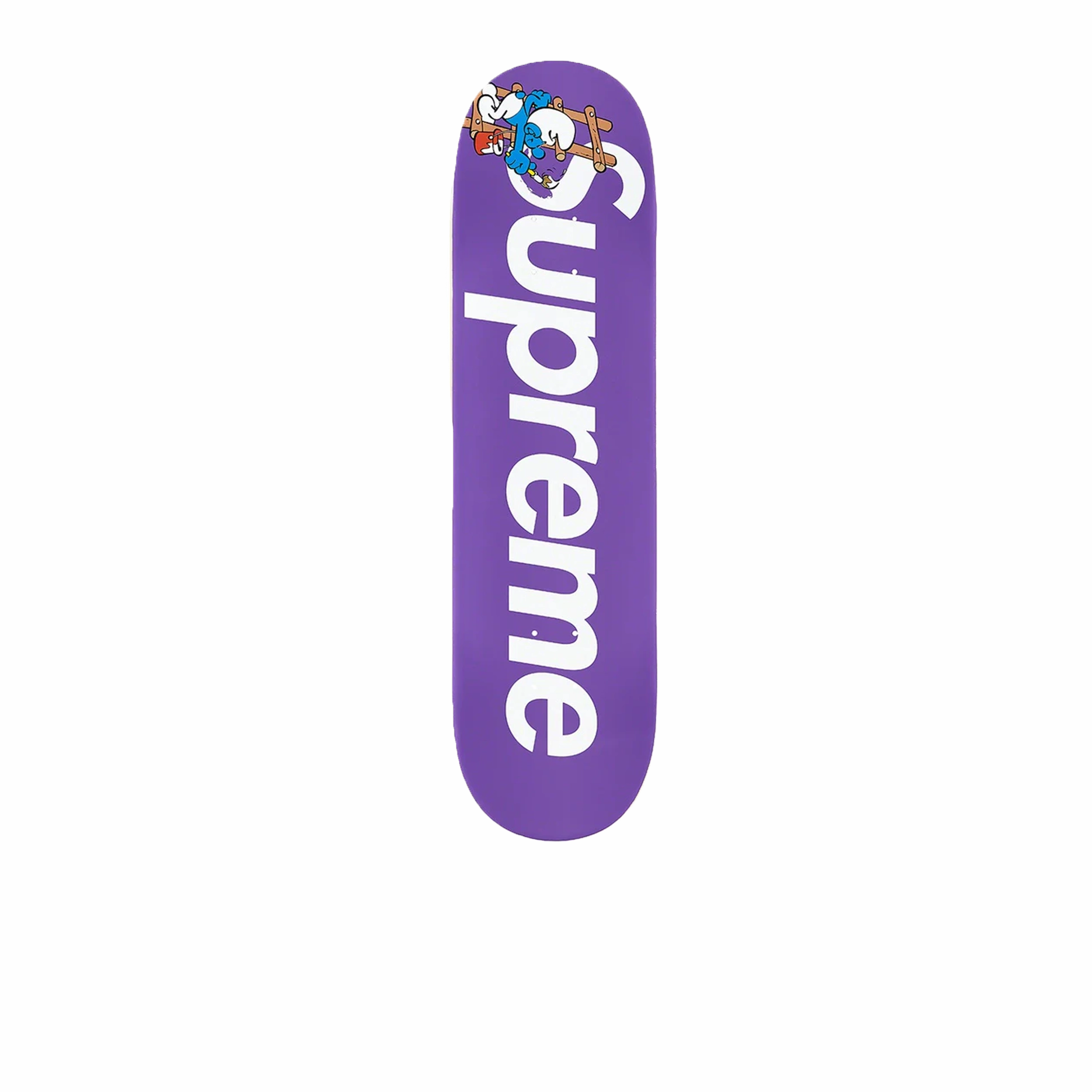 Supreme Smurfs Skateboard Deck Purple