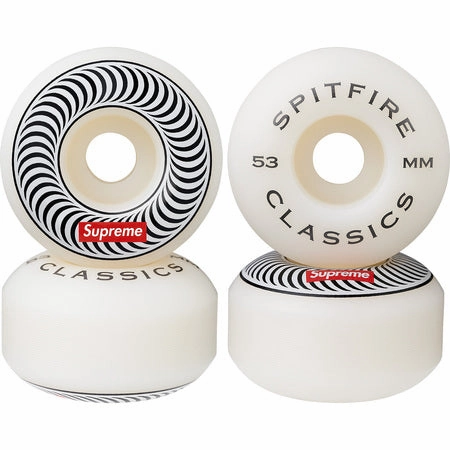 Supreme Spitfire Classic Wheels (Set Of 4) White 53mm