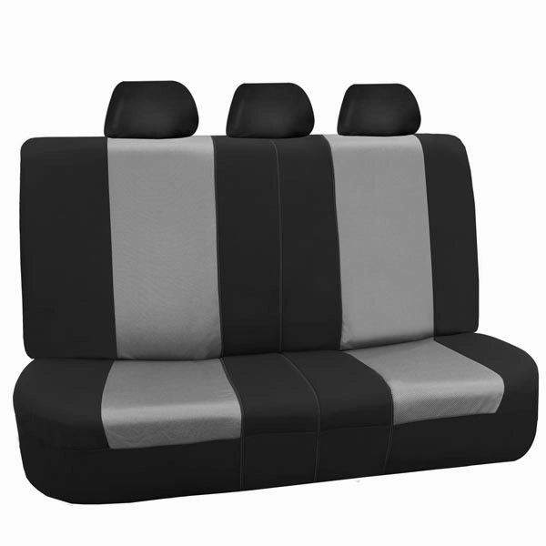 Supreme Twill Seat Covers - Full Set Gray / Black