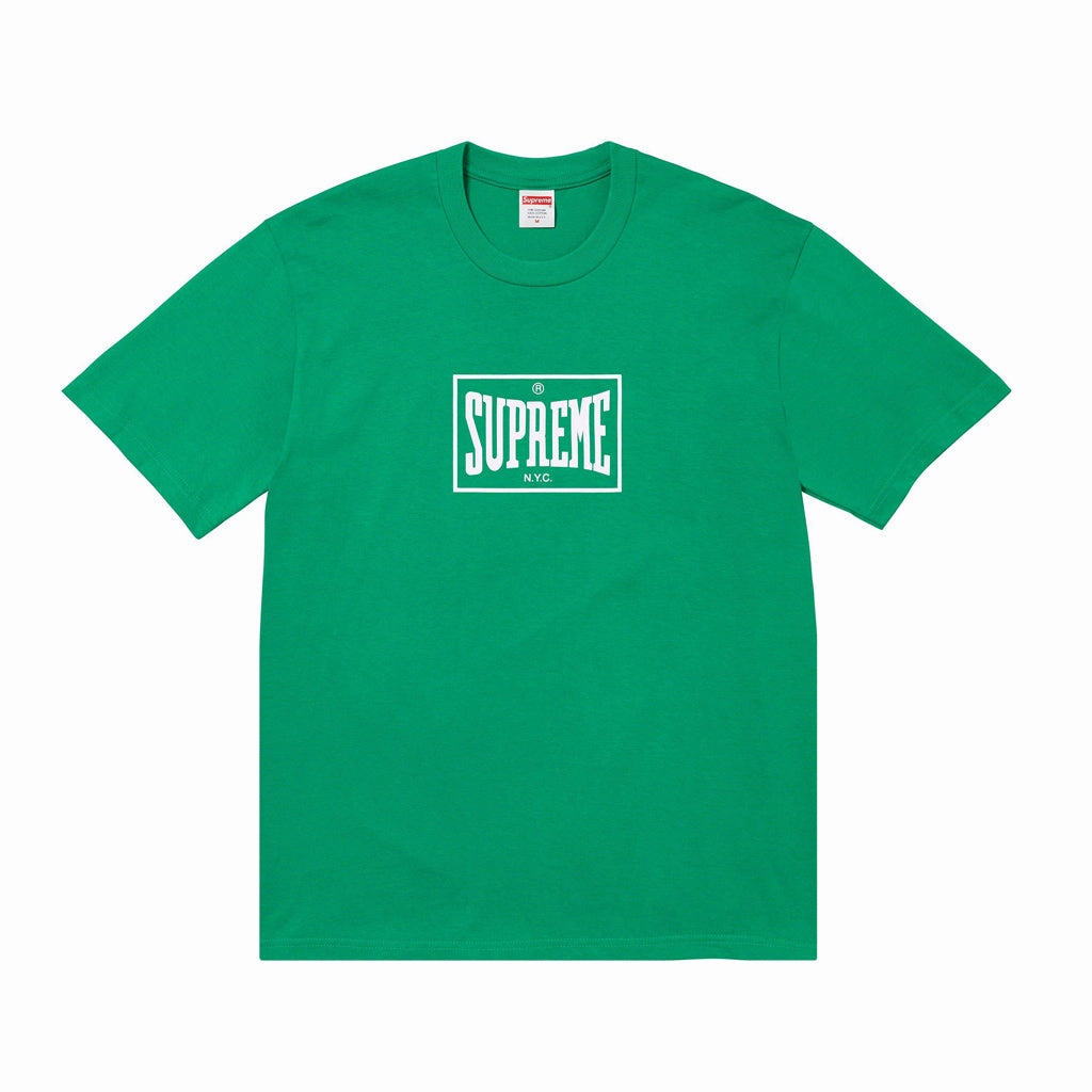 Supreme Warm Up Tee - Green / White