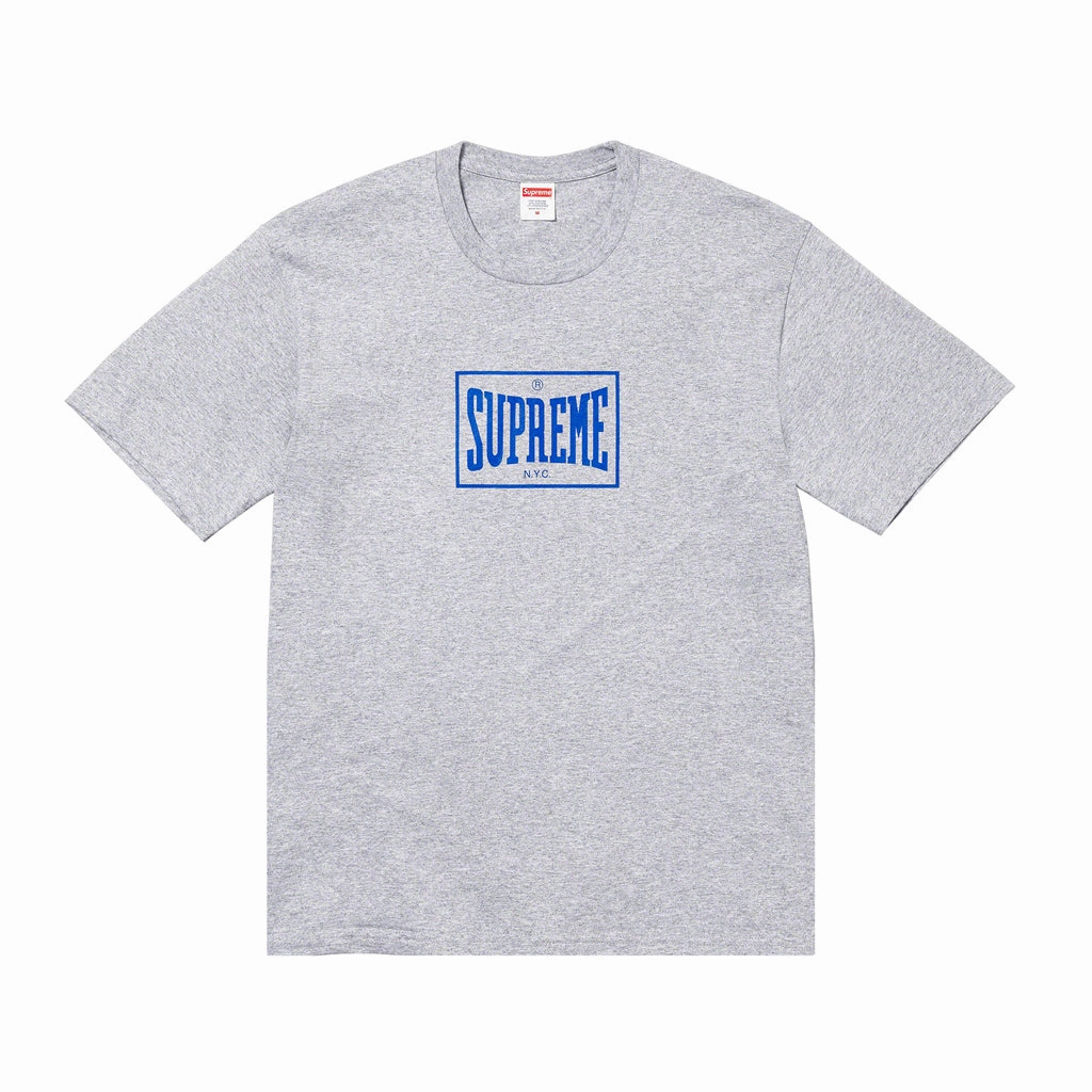 Supreme Warm Up Tee - Heather Grey / Blue