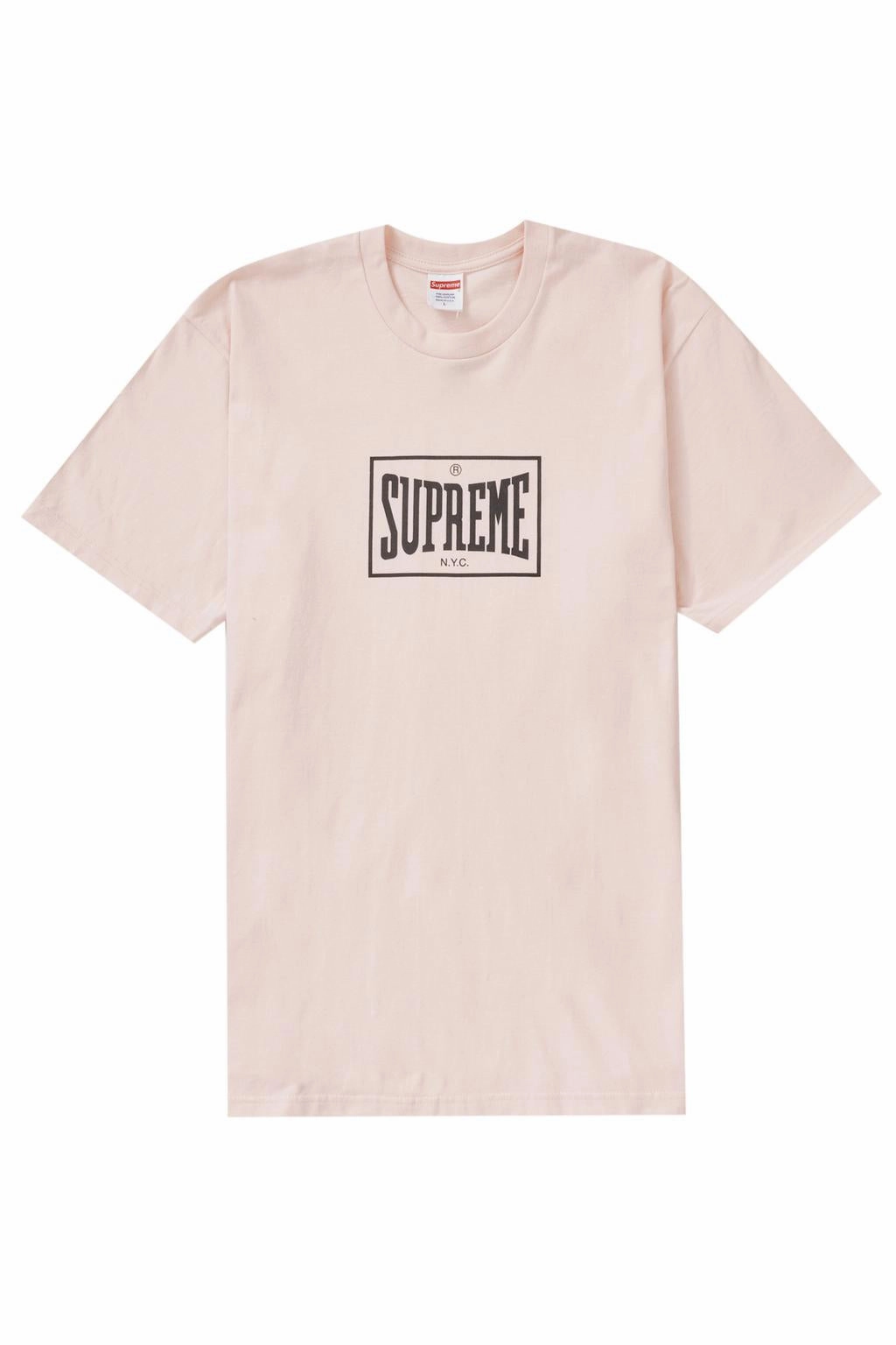Supreme Warm Up Tee Pale Pink