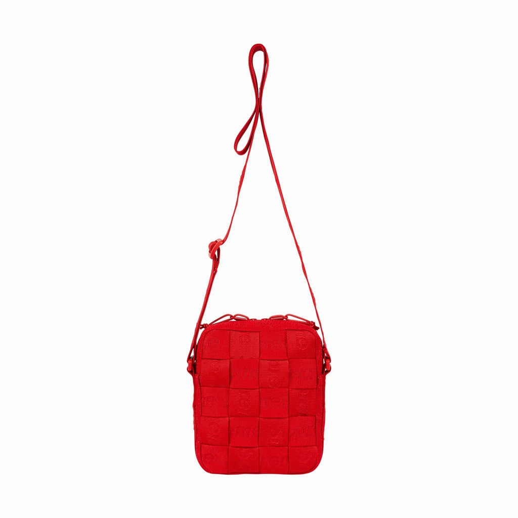 Supreme Woven Shoulder Side Bag - Red