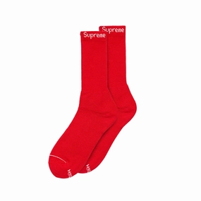 Supreme x Hanes Crew Socks - Red