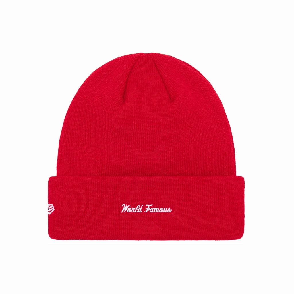 Supreme x New Era Box Logo Beanie – Red