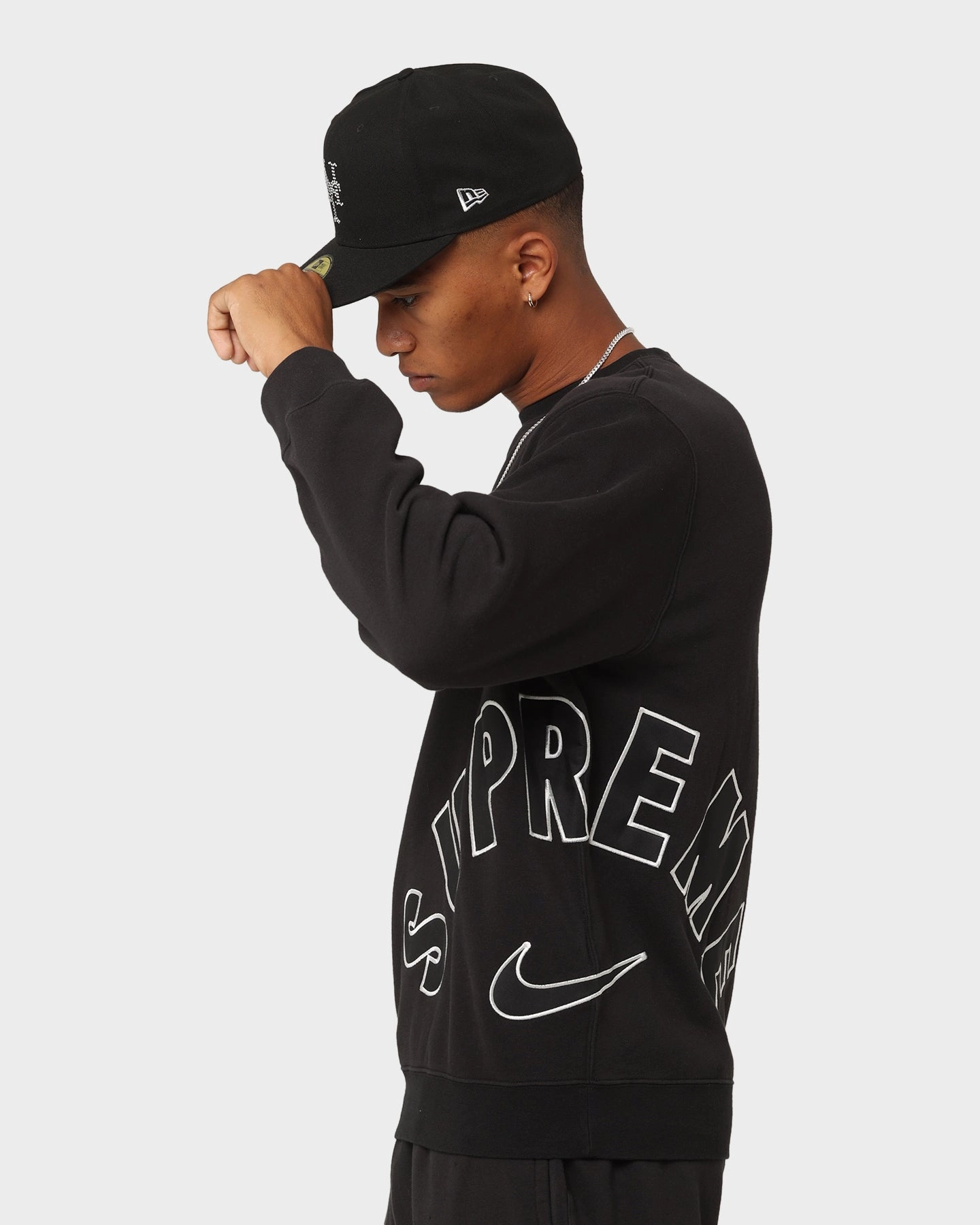 Supreme X Nike Arc Crewneck Black