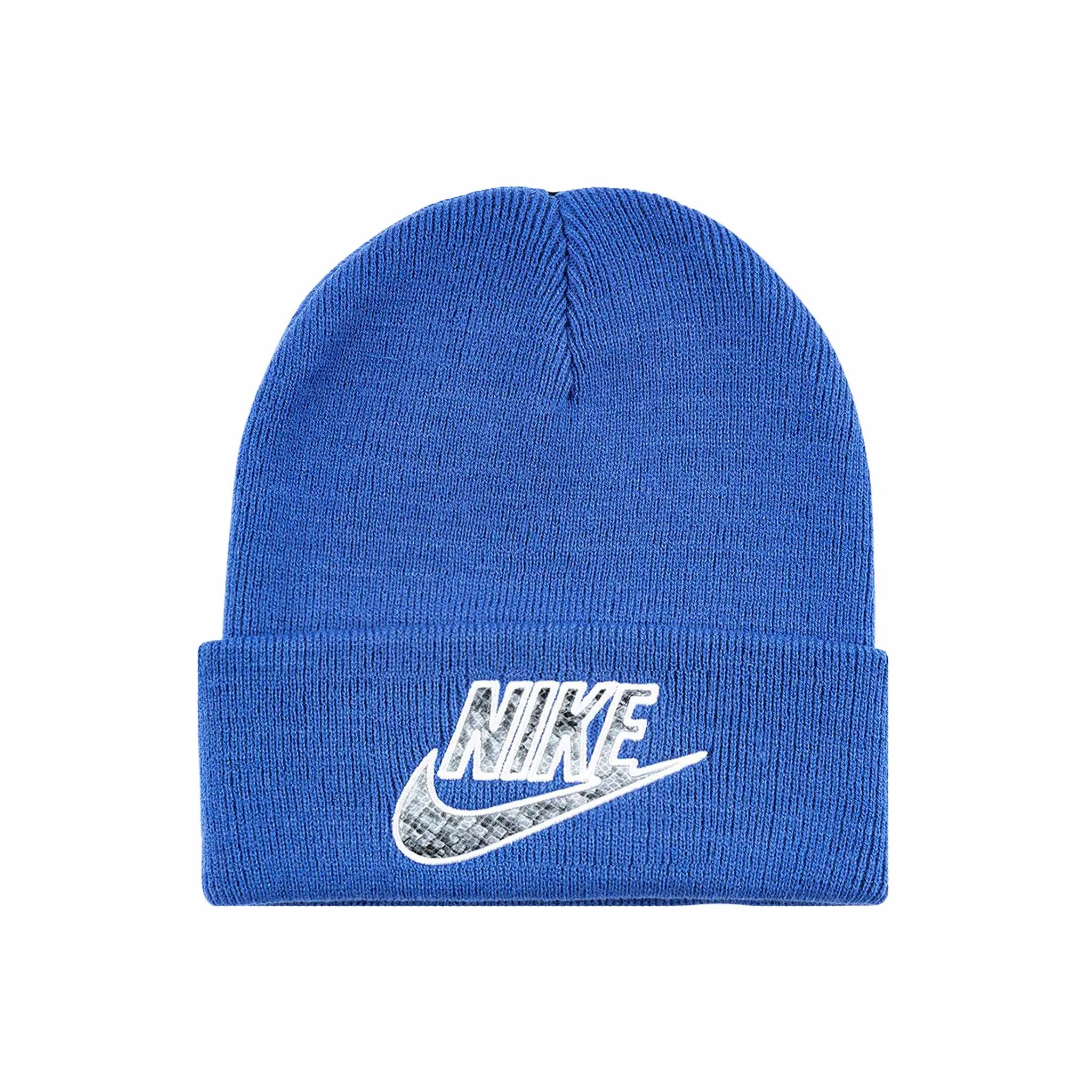 Supreme x Nike Snakeskin Beanie - Blue