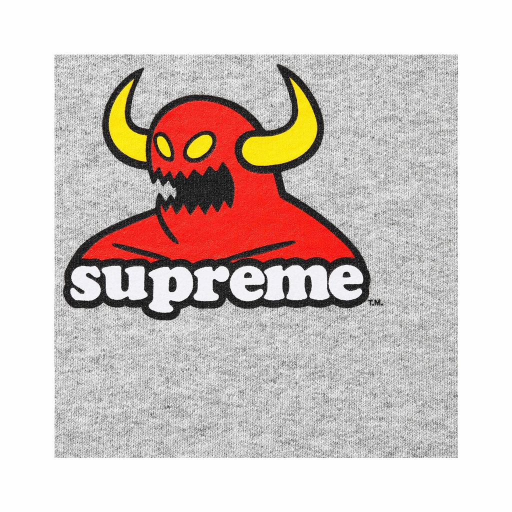 Supreme x Toy Machine Hooded Sweatshirt – Heather Grey