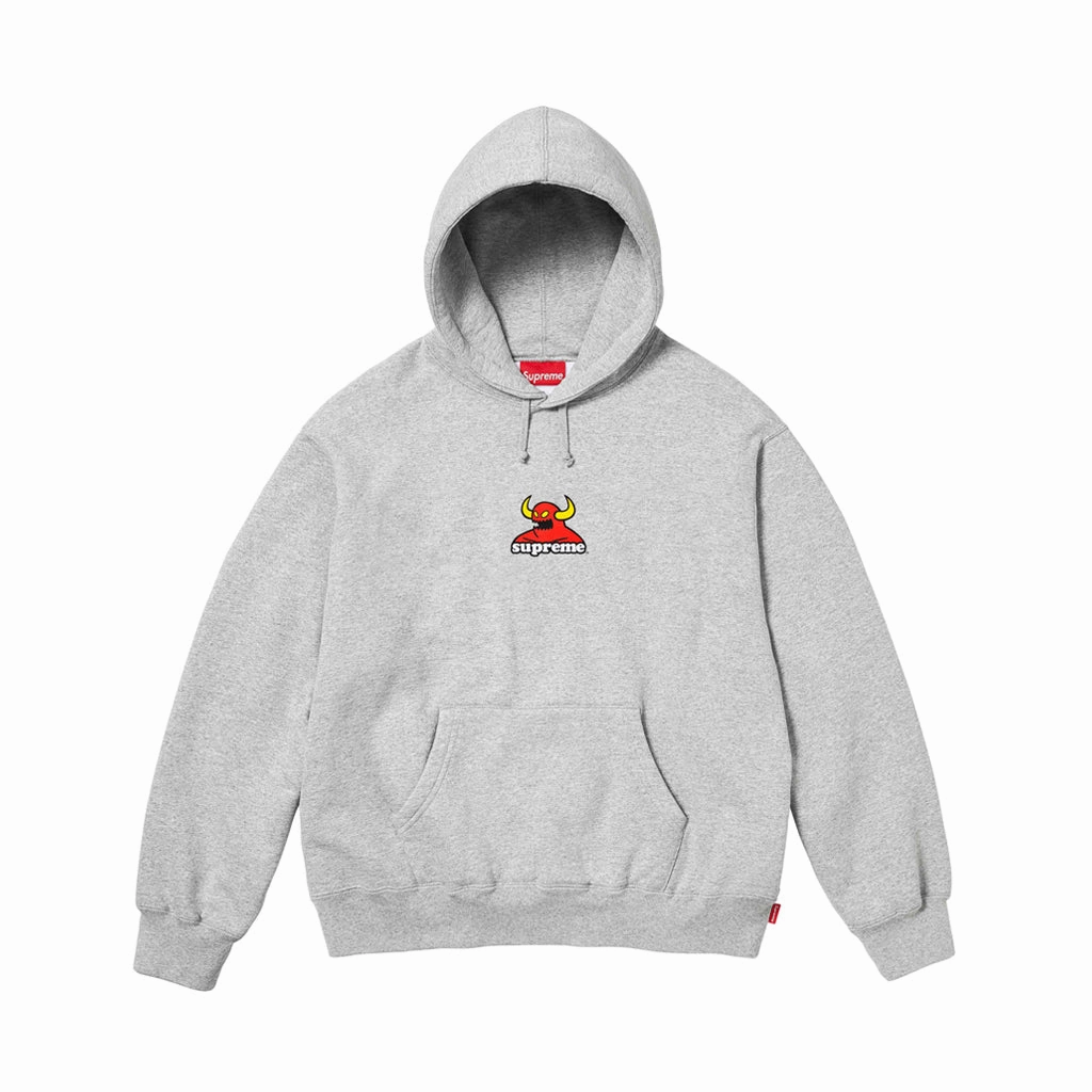 Supreme x Toy Machine Hooded Sweatshirt – Heather Grey