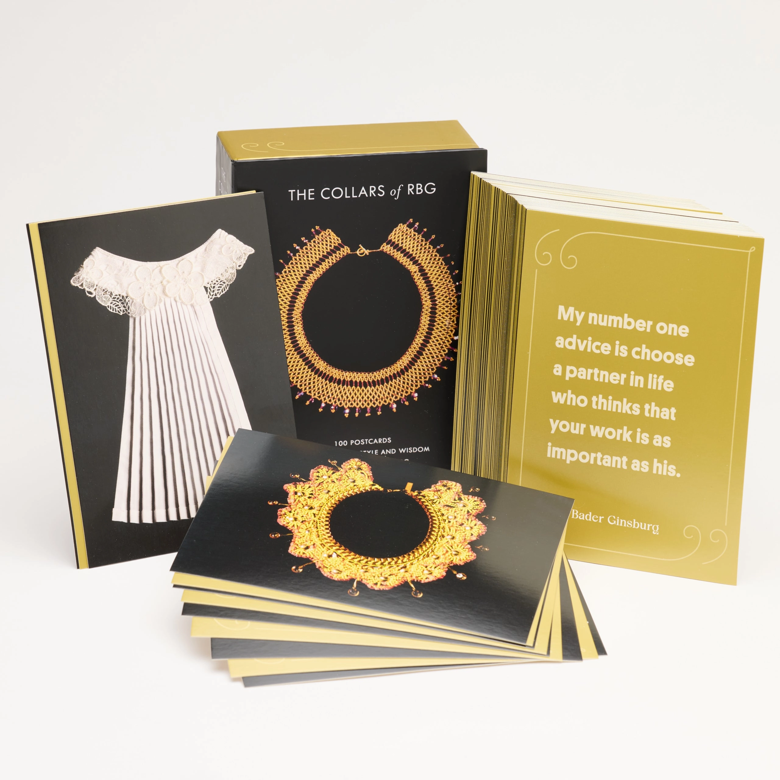 The Collars of RBG Postcards. 100 Postcards celebrating The Style and Wisdom of Ruth Bader Ginsburg
