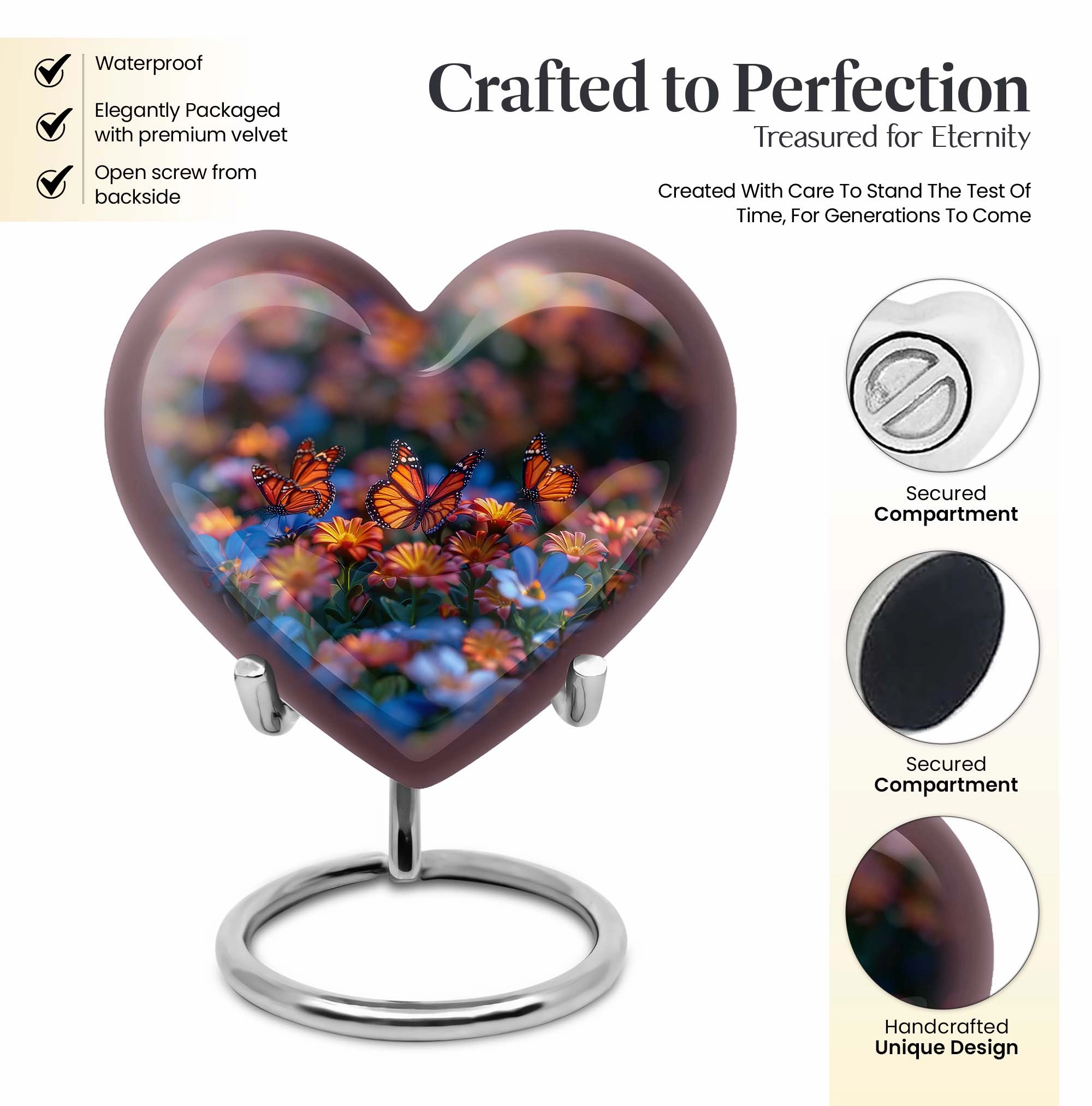 Unforgettable Cherish: Butterfly Funeral Urn, Perfect for Cherishing Loved Ones