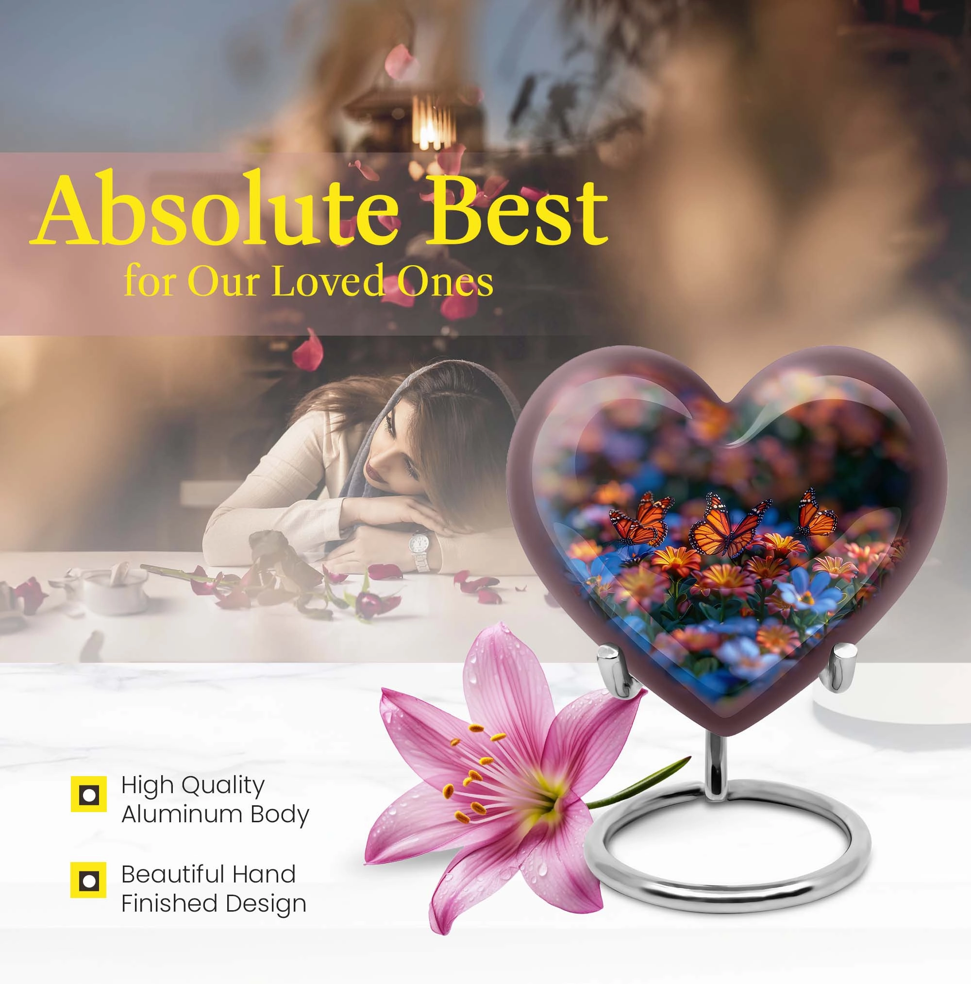 Unforgettable Cherish: Butterfly Funeral Urn, Perfect for Cherishing Loved Ones
