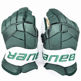 Used - Bauer Supreme 2S Pro -  NCAA Pro Stock Hockey Glove (Green/White)