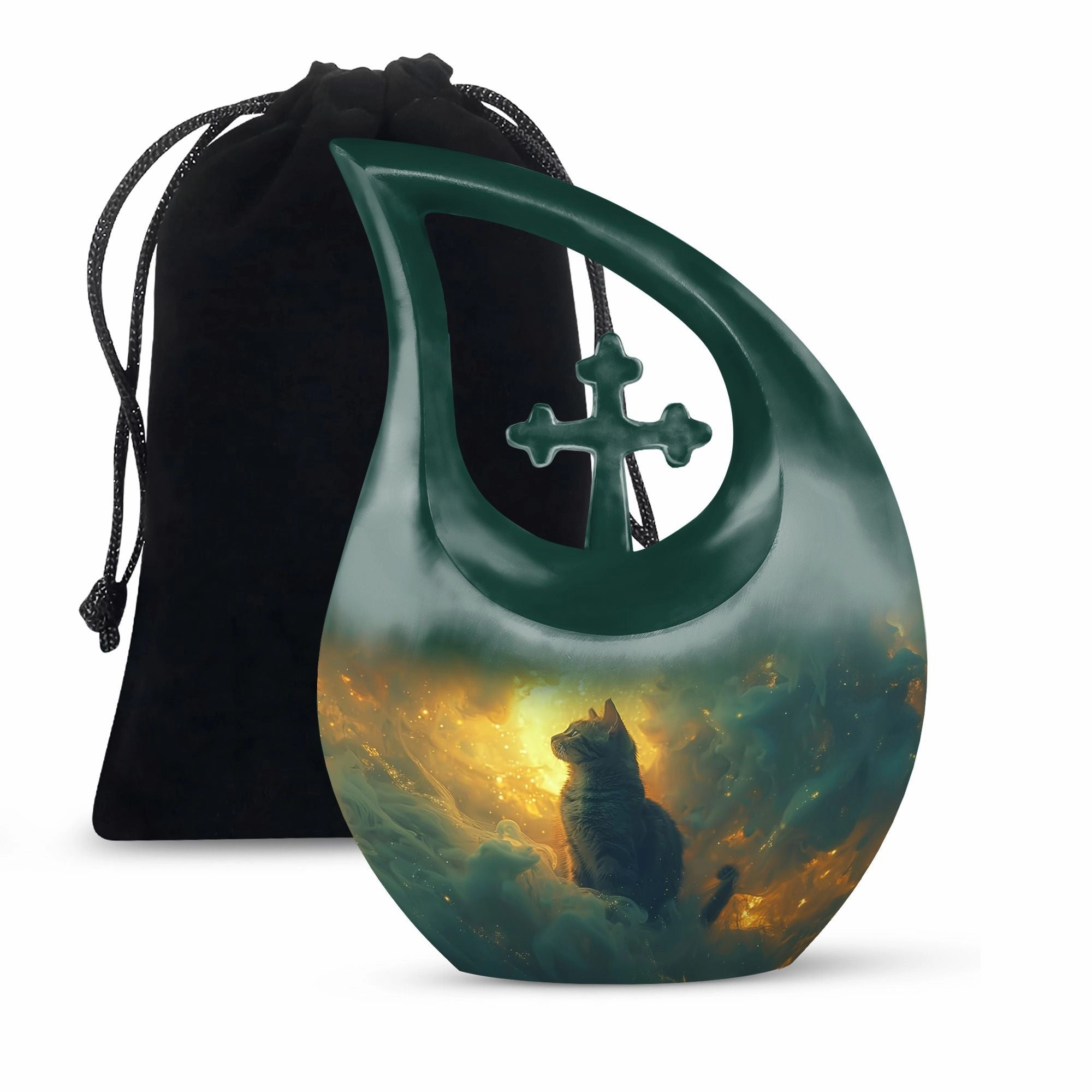 Whiskers Amidst Flames Memorial Extra Large Urn
