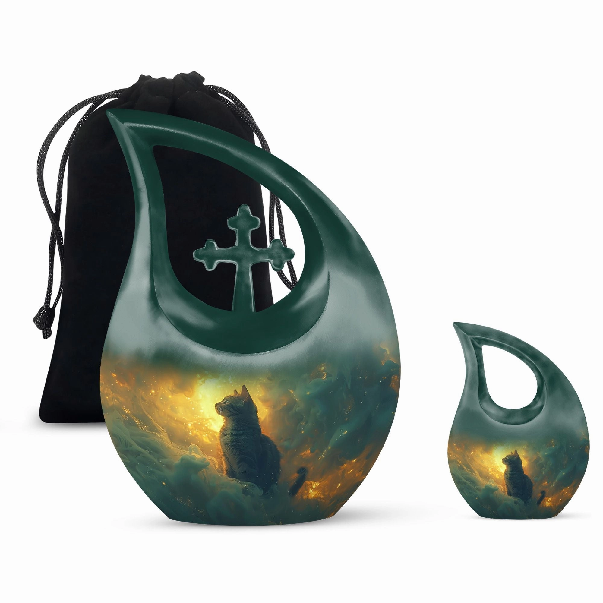 Whiskers Amidst Flames Memorial Extra Large Urn